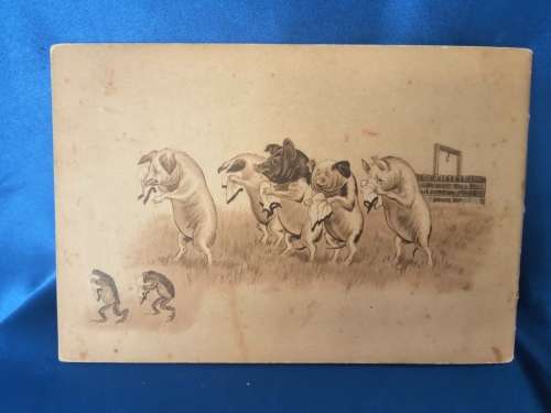 `WHAT BECAME OF THEM AND THE CONCEITED LITTLE PIG c.1888 - Boare, G. Illus. by Lockyer`