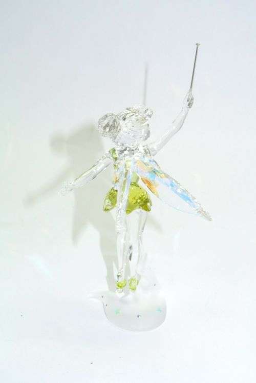 Swarovski Disney Fairy Tinker Bell Green Dress Blue Wings Peter Pan 1073747 #