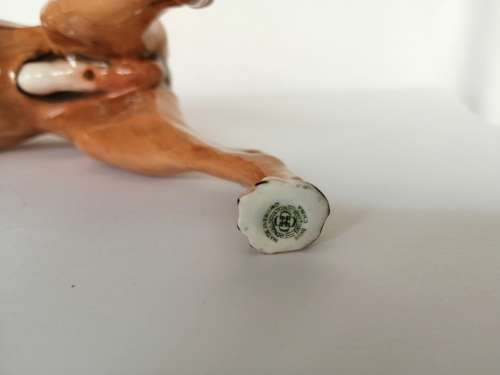 Royal Doulton dog figure Boxer Ch. ` Warlord of Mazelaine ` HN2643