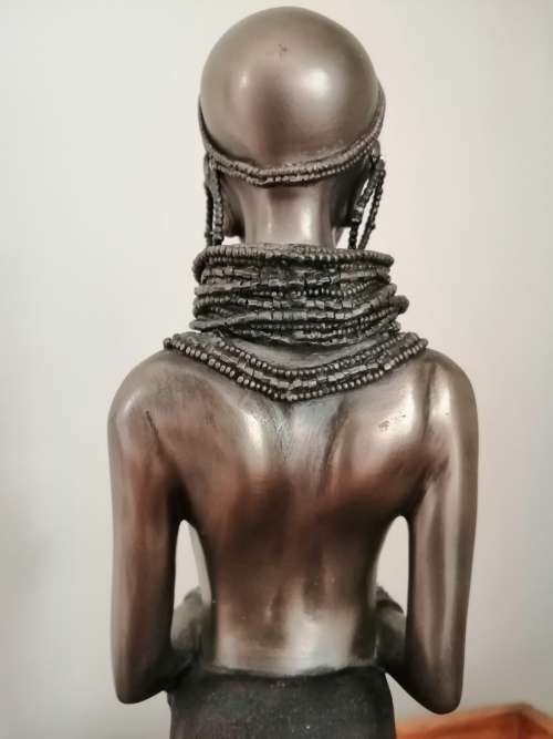 Large Soul Journeys Maasai Figure - Sisters Offering Tambika Limited Edition 576 of 9000