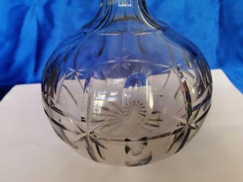 VICTORIAN CUT-GLASS DECANTER AND STOPPER