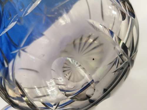 VICTORIAN CUT-GLASS DECANTER AND STOPPER
