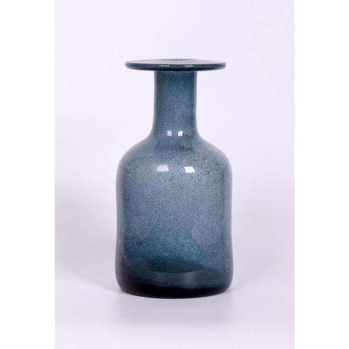 Mid century HOLMEGAARD glass lamp base designed by Otto Brauer