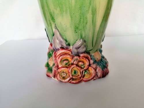 CLARICE CLIFF BIZARRE MY GARDEN PATTERN MOULDED VASE