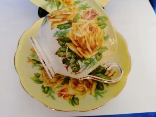 Royal Albert Yellow Tea Rose Trio