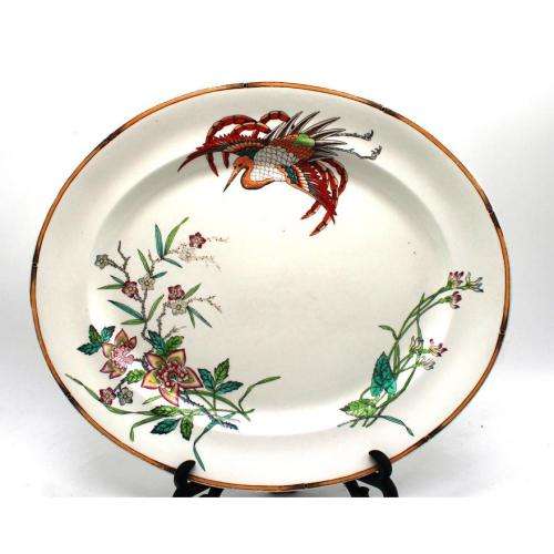 Royal Worcester Chinoiserie platter c1879
