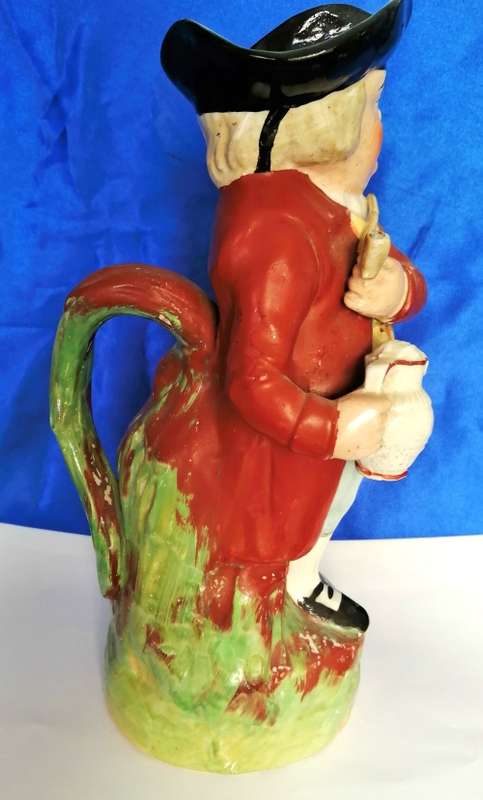 19th Century Hearty Good Fellow, Probably Pratt Toby Jug Hand Painted Height 28cm