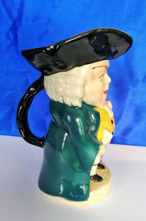 19th Century  Burlington Wear Toby Jug Judge Hand Painted Height 15cm