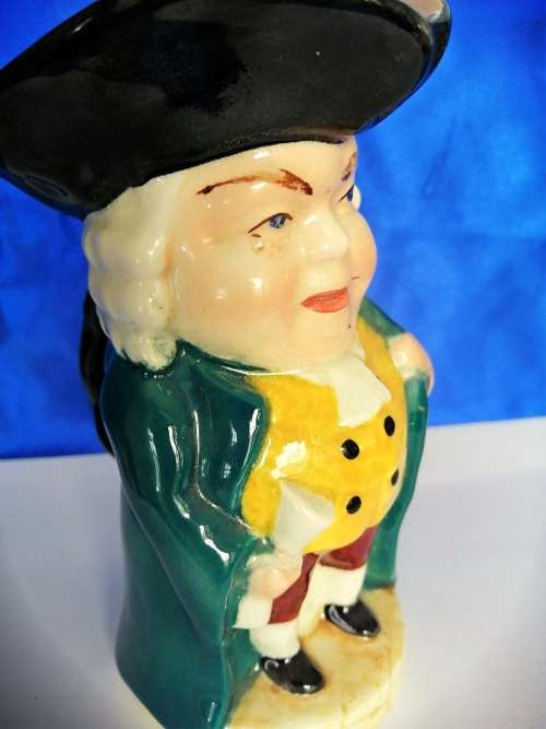 19th Century  Burlington Wear Toby Jug Judge Hand Painted Height 15cm