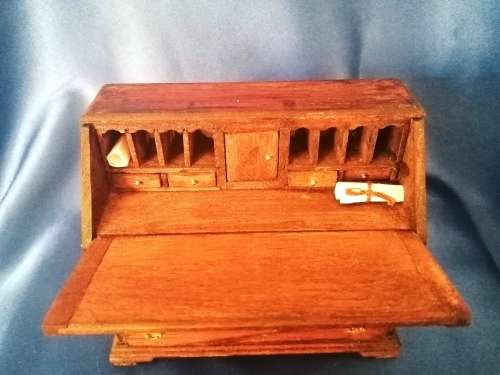 Vintage Dolls House Miniature Writing Desk