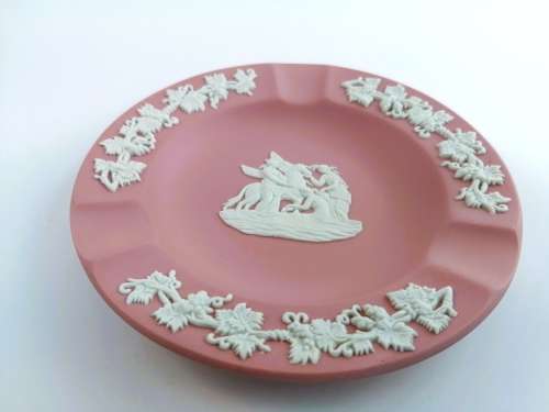 Wedgwood Pink Jasper  Round Dish Plate