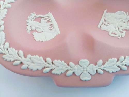 Wedgwood Pink Jasper Clover Dish Plate