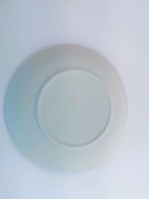 Wedgwood White Jasper with Blue Round Plate