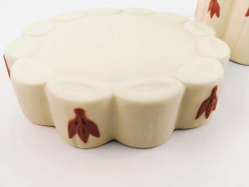 Rare Wedgwood Primrose Terracotta Jasper Ware Bamboo Jewelry Covered Box