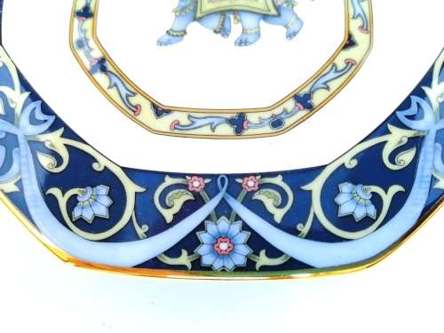 WEDGWOOD Blue Elephant Octagonal Tray
