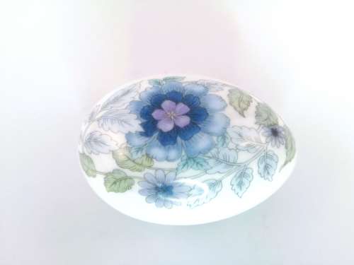 Wedgwood Clementine Egg Trinket Box  #