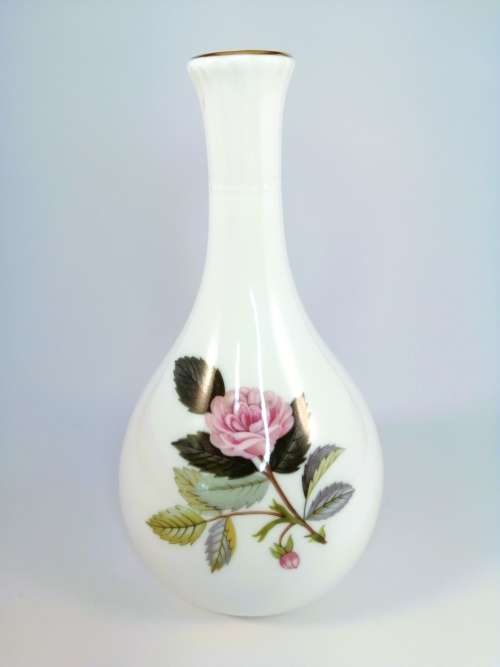 Wedgwood Hatherway Rose Bud Vase  #