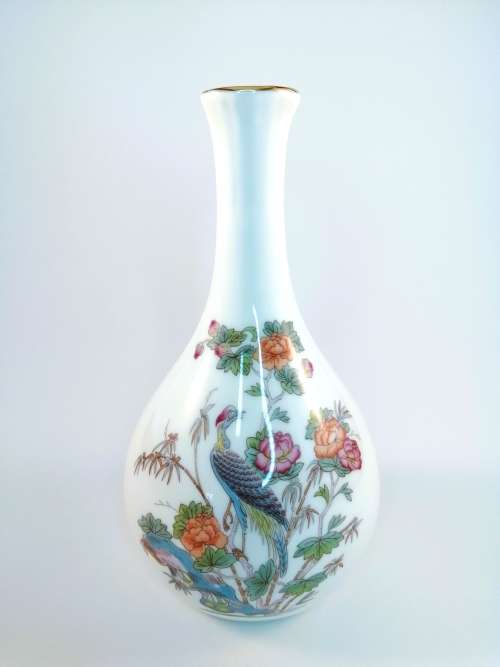 Wedgwood Kutani Crane Bud Vase  #