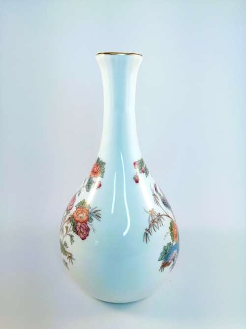 Wedgwood Kutani Crane Bud Vase  #