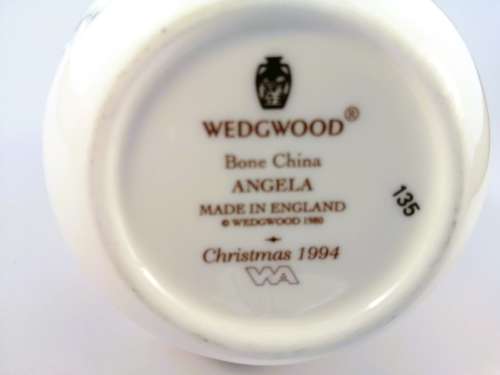 Wedgwood Angela Tall Bud Vase Christmas 1994  #