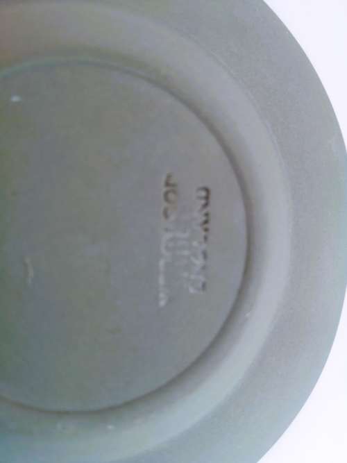 Vintage Wedgwood Jasper Green Round Dish  #