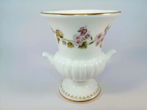 Wedgwood Mirabelle Urn Vase, Floral Design  #