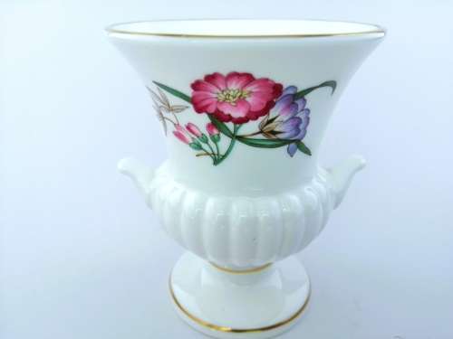 Wedgwood Pretty Urn Vase, Floral Design  #