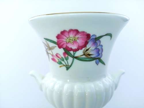 Wedgwood Pretty Urn Vase, Floral Design  #