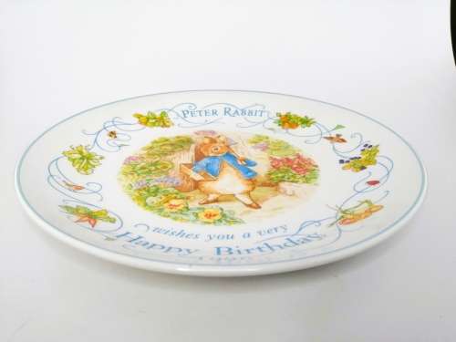 Wedgwood Happy Birthday 1996 Beatrix Potter Plate Peter Rabbit