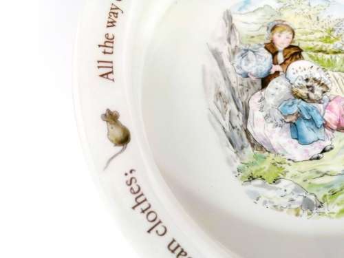 Beatrix Potter Mrs Tiggy-Winkle Wedgwood  Porridge Bowl