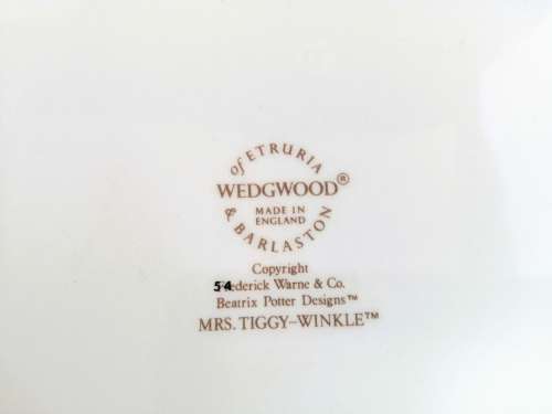 Beatrix Potter Mrs Tiggy-Winkle Wedgwood  Porridge Bowl