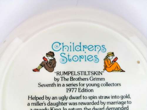 Wedgwood Childrens Story 1977 Rumpelstiltskin by the Brothers Grimm