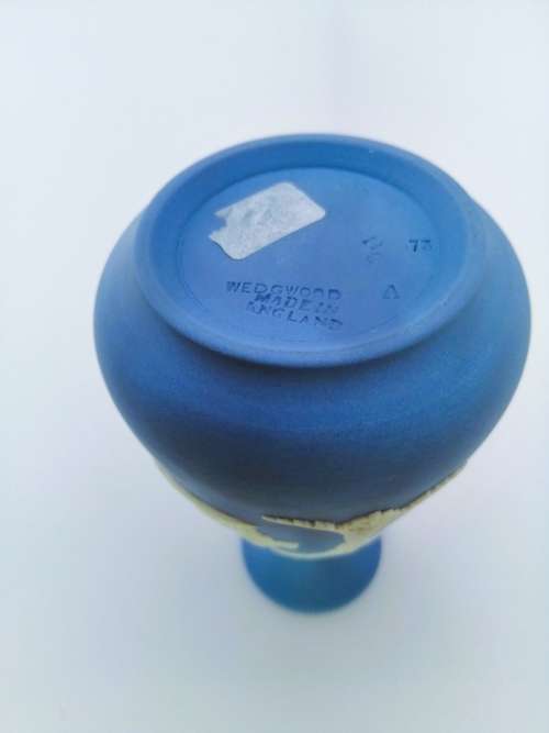 Wedgwood Jasper Blue Vase  #