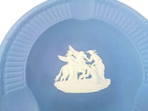 WEDGWOOD BLUE JASPER ROUND TRAY  #