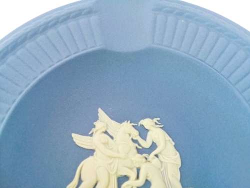 WEDGWOOD BLUE JASPER ROUND TRAY  #