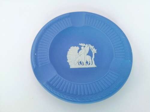 WEDGWOOD BLUE JASPER ROUND TRAY  #