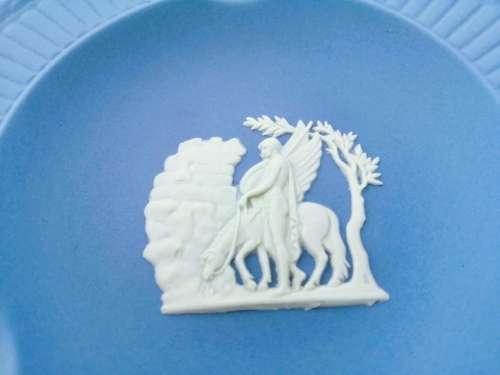 WEDGWOOD BLUE JASPER ROUND TRAY  #