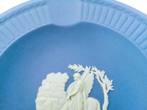 WEDGWOOD BLUE JASPER ROUND TRAY  #