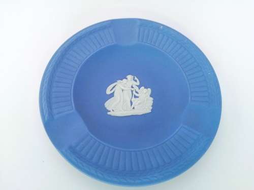 WEDGWOOD BLUE JASPER ROUND TRAY  #