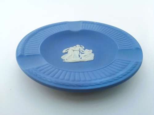 WEDGWOOD BLUE JASPER ROUND TRAY  #