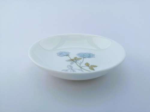 Wedgwood Ice Rose Bone China Pin Dish  #