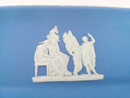WEDGWOOD BLUE JASPER Oblong Dish Tray  #