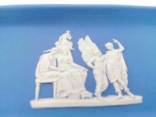 WEDGWOOD BLUE JASPER Oblong Dish Tray  #