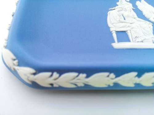 WEDGWOOD BLUE JASPER Oblong Dish Tray  #
