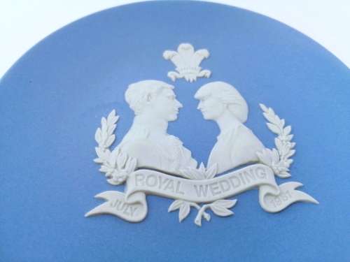 Vintage Wedgwood Jasper Blue Large Royal Wedding  #