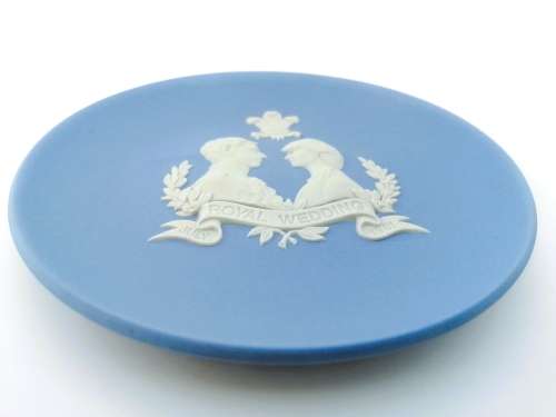 Vintage Wedgwood Jasper Blue Large Royal Wedding  #