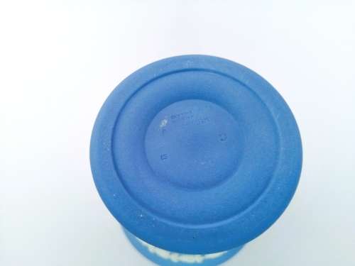Vintage Wedgwood Jasper Blue Vase  #