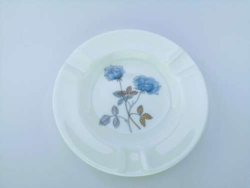 Wedgwood Ice Rose Bone China Pin Dish  #
