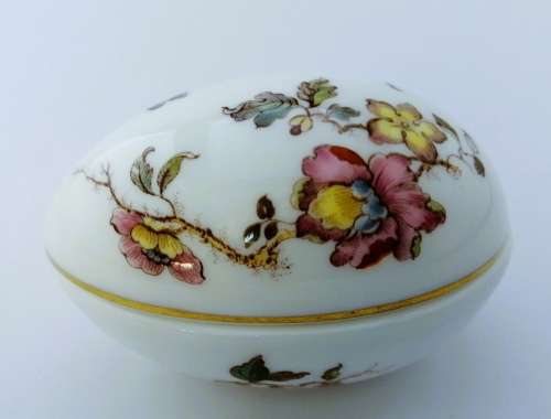 Wedgwood Hatherway Egg Trinket Box  #