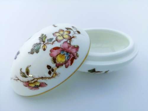 Wedgwood Hatherway Egg Trinket Box  #